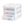 Sterilite ClearView Plastic Small 3 Drawer Desktop Storage Unit, White, 18 Pack