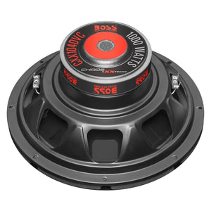 Boss Chaos Exxtreme 10" 1000W DVC 4 Ohm Subwoofer (Pair) w/ Amplifier & Wiring - TRAPSKI