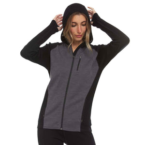 Women's Full Zip Merino Hoodie - Midweight