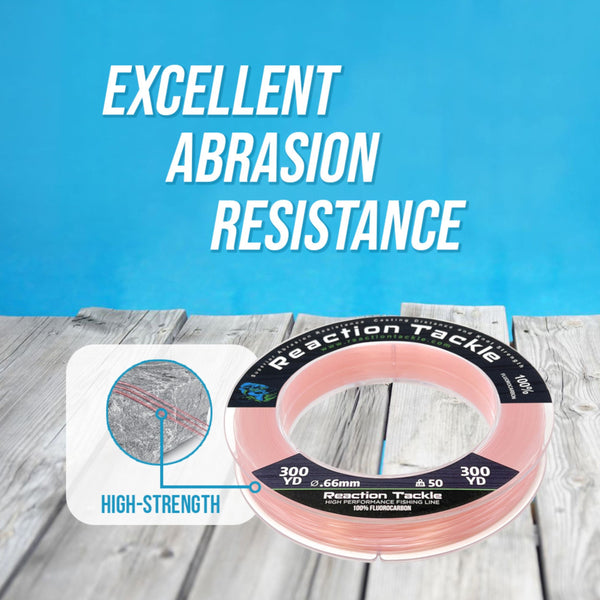 Reaction Tackle 100% Pure Fluorocarbon Fishing Line