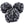 Bath Sponge Set of 3, Black - TRAPSKI
