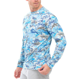 GameGuard Blue Digital Tracker Tee | Long Sleeve - TRAPSKI