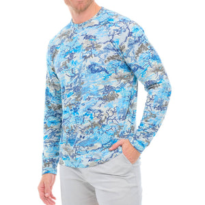 GameGuard Blue Digital Tracker Tee | Long Sleeve - TRAPSKI
