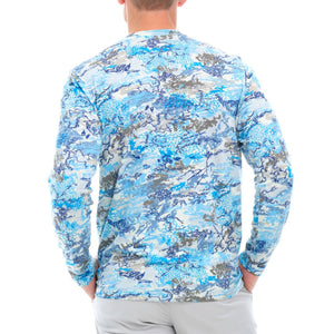 GameGuard Blue Digital Tracker Tee | Long Sleeve - TRAPSKI
