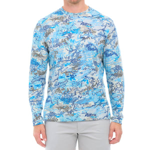 GameGuard Blue Digital Tracker Tee | Long Sleeve - TRAPSKI