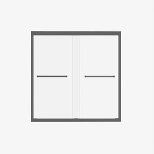 Double Sliding Shower Door With Explosion Proof Film