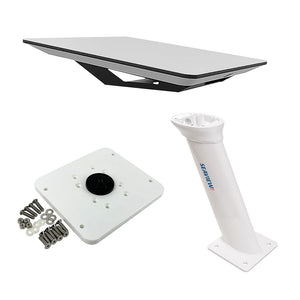 KVH Starlink Flat Panel Kit w/16" Seaview Pedestal Mount  ADASTLKA Starlink Top Plate - Activation  Service Plans Through KVH ONLY