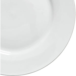 Gibson 102563.16RM Porcelain Zen Buffet 16 Piece Round Dinnerware Set, White - TRAPSKI