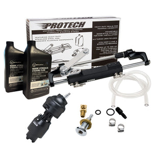 Uflex PROTECH 2.1 Front Mount Tilt OB Hydraulic System - Includes UP28T Helm Pump, Oil, UC128TS-2 Cylinder,  X82 Tilt - No Hoses