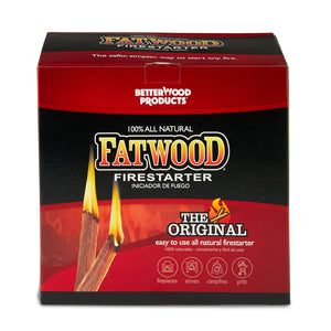 Betterwood Products 9987 Fatwood Natural Pine 5 Pound Wood Firestarter (2 Pack)