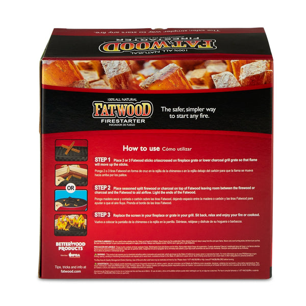 Betterwood Products 9987 Fatwood Natural Pine 5 Pound Wood Firestarter (2 Pack)