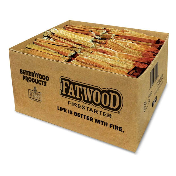 Betterwood Products Natural Hand Split Fatwood 35 Pound Firestarter (2 Pack)