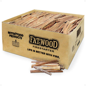 Better Wood Products Fatwood All Natural Fire Logs, Wood Fire Starter, 50 Pounds