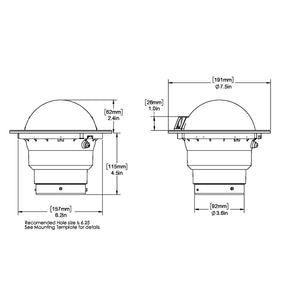 Ritchie SS-5000 SuperSport Compass - Flush Mount - Black
