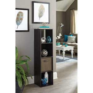 Closetmaid Decorative Stackable 4-Cube Cubeicals Organizer Storage, Espresso - TRAPSKI