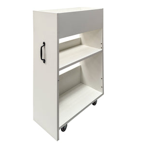 3 Tier Wooden Floor Standing Bookcase with Slide Out Drawer Storage