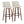 Toriano - Contemporary Fixed Height Barstool Swivel And Round Footrest (Set of 2)