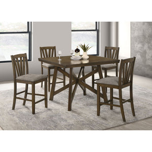 Maxine - Square Counter Height Dining Table - Brown