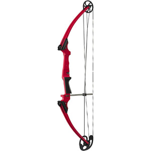 Genesis Original Archery Compound Bow, Adjustable Size, Draw Hand-Left, Red