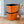 Sterilite 18 Gallon Orange Plastic Storage Container Bin Tote with Lid (16 Pack)