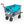 Mac Sports Double Decker Collapsible Outdoor Cart Utility Garden Wagon, Blue