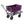 Mac Sports Double Decker Collapsible Outdoor Cart Utility Garden Wagon, Purple