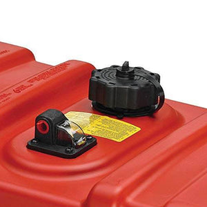 Scepter 9 Gallon Rectangular Portable Marine & Boat Fuel Container w/ Hard Cap