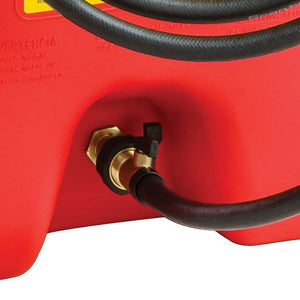 Scepter Flo N' Go Duramax 14 Gal Gas Fuel Tank Container & Pump, Red
