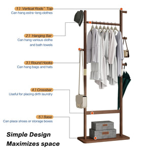 Solid Wood Simple Hat Rack