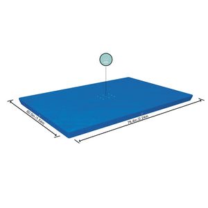 Bestway Flowclear Rectangle 7'4" x 60" Above Ground Swim Pool Cover (Cover Only)