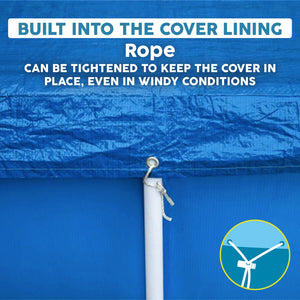 Bestway Flowclear Rectangle 7'4" x 60" Above Ground Swim Pool Cover (Cover Only)