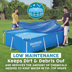 Bestway Flowclear Rectangle 7'4" x 60" Above Ground Swim Pool Cover (Cover Only)