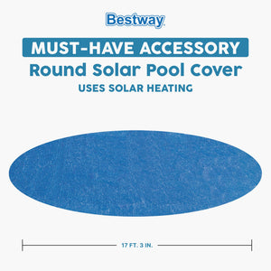 Bestway Flowclear 18' Round Solar Pool Cover for Above Ground Pools (Cover Only)