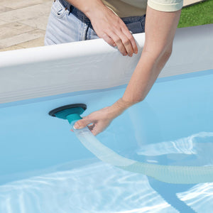 Bestway Flowclear Wall Mounted Automatic Swimming Pool Surface Skimmer, White