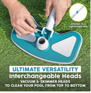 Bestway Flowclear AquaClean 110 Inch Pool Vacuum for 20 Feet Above Ground Pools