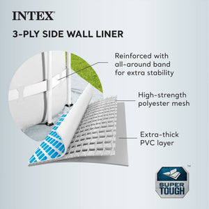 Intex 10' x 30" Above Ground Pool w/ Cartridge Filter Pump, 2 Filters & Cover