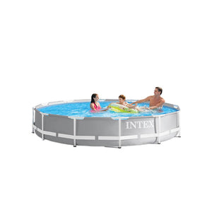 Intex 26711EH 12' x 30" Metal Frame Above Ground Swimming Pool w/ Pump & Canopy