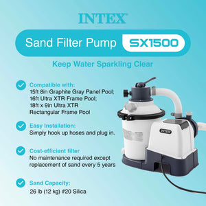 Intex Krystal Clear 1500 GPH Sand Filter Pump