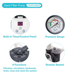 Intex 2800 GPH Pool Sand Filter Pump w/Krystal Clear Saltwater System