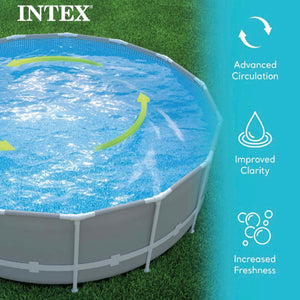 Intex 2800 GPH Above Ground Pool Sand Filter Pump w/ Deluxe Pool Maintenance Kit