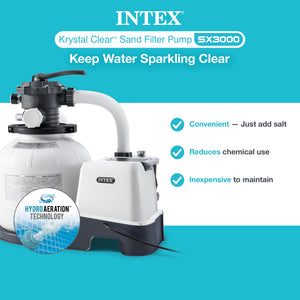 INTEX 3000 GPH Above Ground Pool Sand Filter Pump w/ 1.5 Inch Pump Hose (2 Pack)