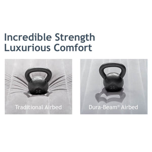 Intex Dura Beam Standard Pillow Rest Classic Airbed with Built-In Pump, Queen