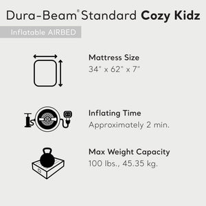 Intex Cozy Kidz Bright & Fun-Colored Inflatable Air Bed w/ Carry Bag (6 Pack)