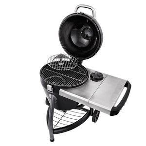 Char Broil 327 Square Inch Kamander Outdoor Cooking Steel Charcoal Grill, Black