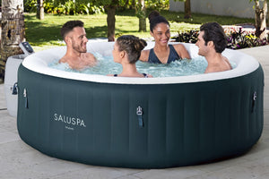 Bestway SaluSpa Miami AirJet 4-6 Person Inflatable Hot Tub w/ EnergySense Cover