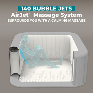 Bestway SaluSpa Hawaii Smart AirJet Inflatable Hot Tub with EnergySense Cover
