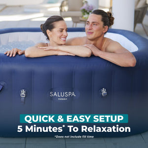 Bestway SaluSpa Hawaii Smart AirJet Inflatable Hot Tub with EnergySense Cover