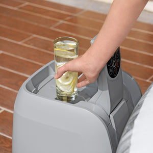 Bestway SaluSpa Fiji AirJet Inflatable Hot Tub with EnergySense Cover, Grey