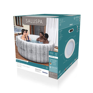 Bestway SaluSpa Fiji AirJet Inflatable Hot Tub with EnergySense Cover, Grey