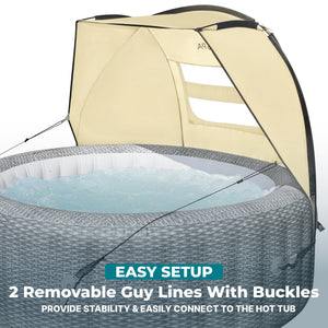 Bestway SaluSpa Sun Shade Canopy Accessory for Round Inflatable Hot Tub Spas